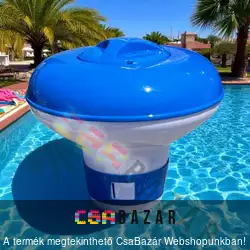 Úszó vegyszeradagoló nagy tablettának - 22 cm