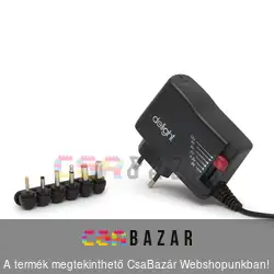 Univerzális adapter 3-12V - 2.5A - 30W - 6 DC dugó