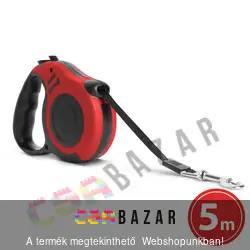 Automata póráz - 5 m - piros