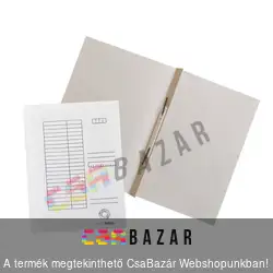 Gyorsfűző iratgyűjtő, dosszié fehér A4 - karton