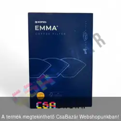 Papír kávéfilter fehérítetlen 4-es méret 100 db / csomag - Konos