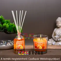 Illatgyertya és pálcikás illatosító szett - sütőtök - 120 g + 100 ml