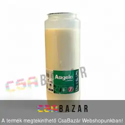 Olajmécses, mécses betét 17,5 cm 140 órás Angela 7 - fehér