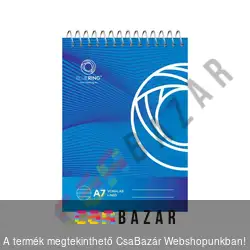 Spirál notesz vonalas 80 lapos A7
