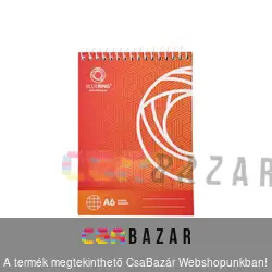 Spirál notesz négyzetrácsos 60 lapos A6