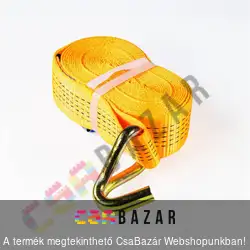Rakományrögzítő heveder horoggal 6 m x 50 mm - 3000 kg