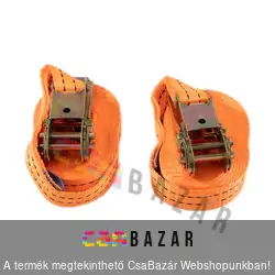 Racsnis rakományrögzítő heveder 6 m x 25 mm - 2 db - 1000 Kg