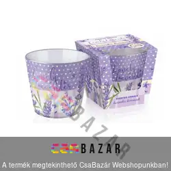 Illatgyertya, illatmécses üvegben Lovely Lavender