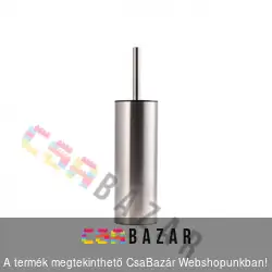 WC kefe tartóval rozsdamentes acél - 10 x 38 cm