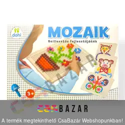 Mozaik nagy - beillesztős, kirakós fejlesztőjáték - 300 db tüskével