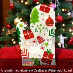 Karácsonyi edényfogó kesztyű