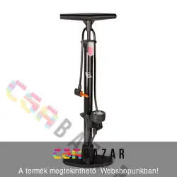 Nyomásmérővel ellátott motorszelepes kézi pumpa - 38 x 500 mm - fekete