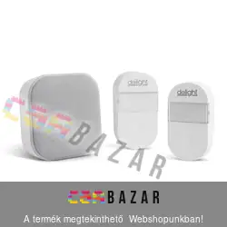 Vezetéknélküli csengő és éjjelifény Kinetic 2 az 1-ben - két kültéri egység - 150m - fehér