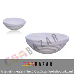 Szakajtó kosár kerek 24 cm textil béléssel - rattan
