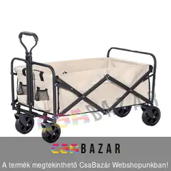Összecsukható kézikocsi - 150 kg teherbírással