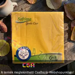 Softimo Gentle Care szalvéta 2 rétegű 30 db - napsárga