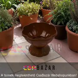 Talpas cserép 32cm - sötétbarna