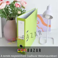 Iratrendező A4 7,5cm emelőkaros két gyűrűs - almazöld