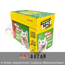 Miau Miau nedves felnőtt macskaeledel - Pulyka - 12 x 100 g