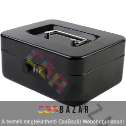 Pénzkazetta számzáras 90x200x160 mm - IRIS