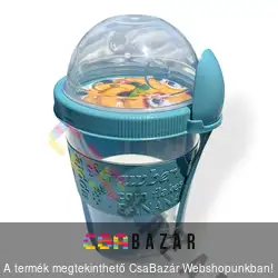 Jogurtos pohár kiskanállal 600 ml szett Take & Go - BPA mentes