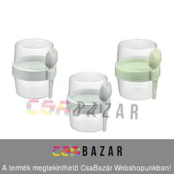 Joghurtos pohár kiskanállal 400 ml Tuffex Take Away szett