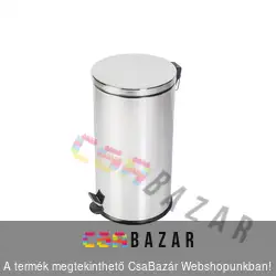 Króm pedálos szemetes kuka 40 literes