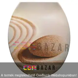 WC ülőke duroplast Easy Click - lecsapódásmentes zsanérokkal bézs kavics mintás