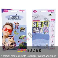 Dude tetoválás matrica szett - 40 db / csomag
