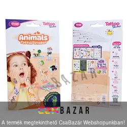 Állatos tetoválás matrica szett - 69 db / csomag