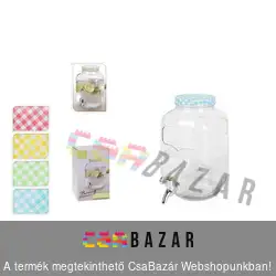 Italadagoló csappal, üveg 4L