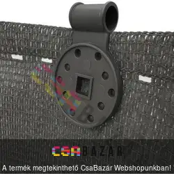 Rögzítőcsipesz, klipsz árnyékoló hálóhoz, lapkelméhez - antracit szürke