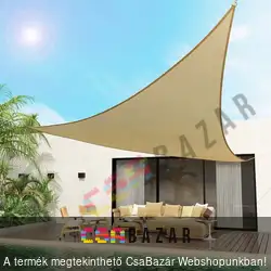 Napvitorla, árnyékoló háromszög, 3,6 m bézs - HDPE