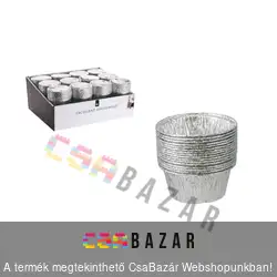 Alumínium tálka szószós 16 db - 8 x 3,8 cm