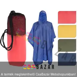 Eső elleni poncho - esőponcsó - uniszex, univerzális felnőtt méret