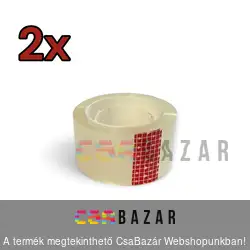 Ragasztószalag 15 m x 2,4 cm 2 db-os csomag